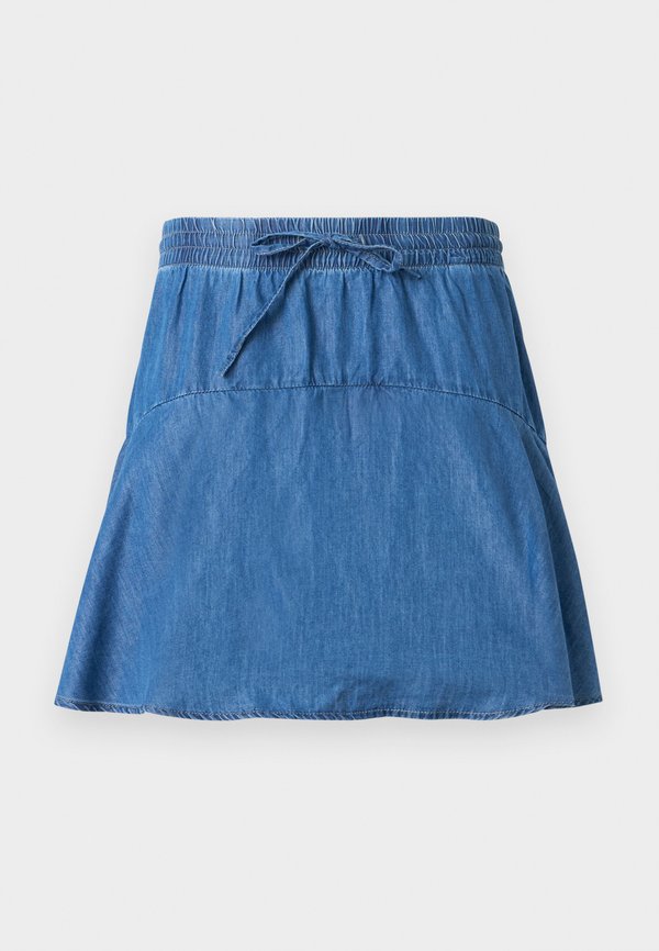 ONLY ONLBEA ELAS STRING SKORT - Skort - medium blue denim