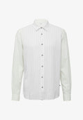 s.Oliver REGULAR FIT GESTREIFTES MIT KENTKRAGEN - Shirt - weiß