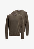 Jack & Jones 2 PACK - Jumper - dusty olive