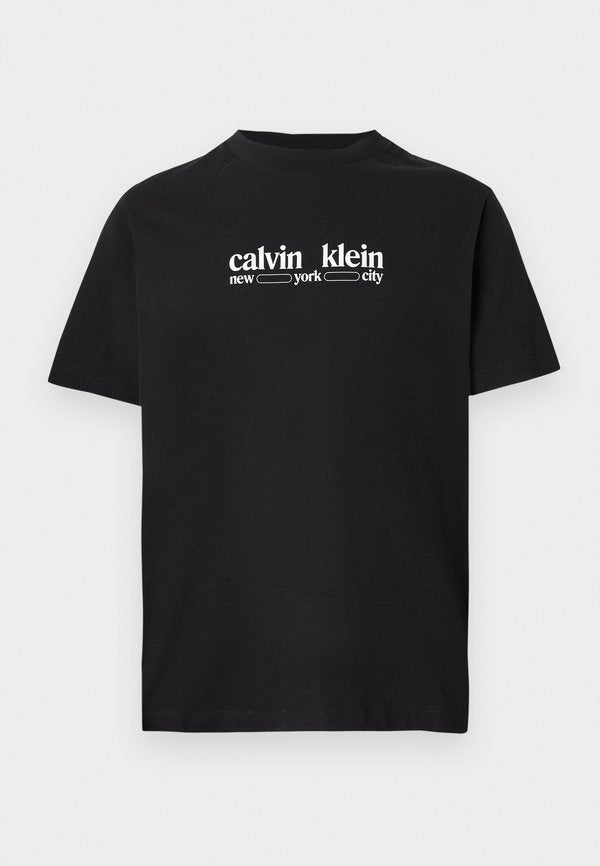 Calvin Klein Jeans 30S NYC GRAPHIC TEE - Print T-shirt - black