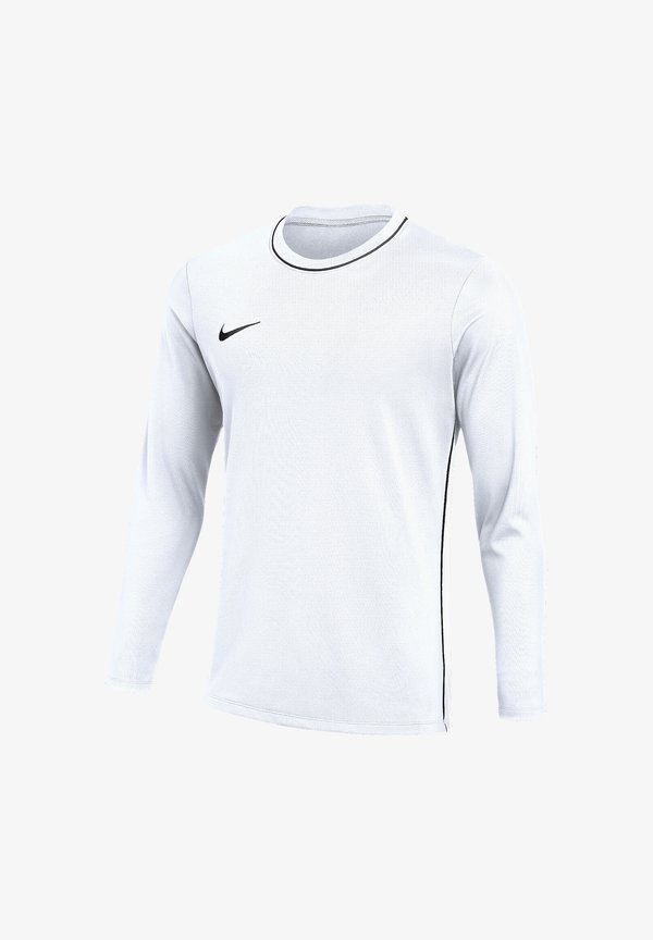 Nike Performance Long sleeved top - weissschwarz