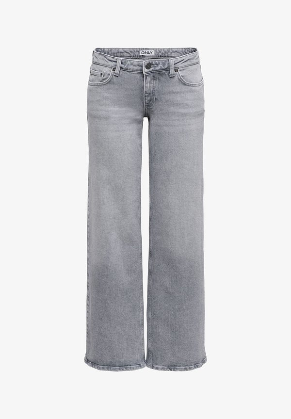 ONLY Wide-fit ONLJUICY Low waist Wide Leg Fit - Wide Leg - medium grey denim