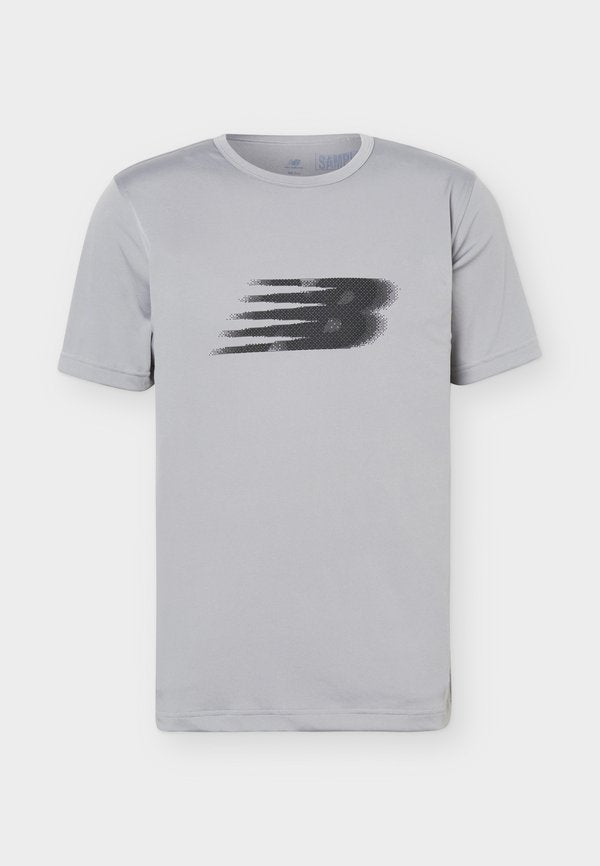 New Balance SPORT ESSENTIALS UTILITY MOTION GRAPHIC - Sports T-shirt - slate grey