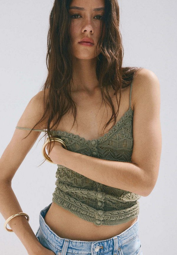 Mango ADULT - Top - khaki