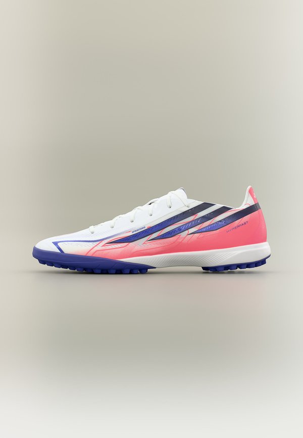 adidas Performance F50 HYPERFAST LEAGUE TF - Turf football boots - footwear white/solar purple/solar turbo