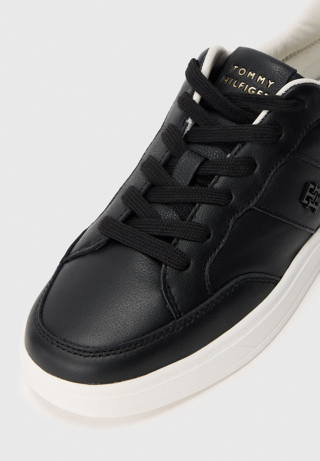 TH MONOGRAM LEATHER COURT TRAINERS Media 5