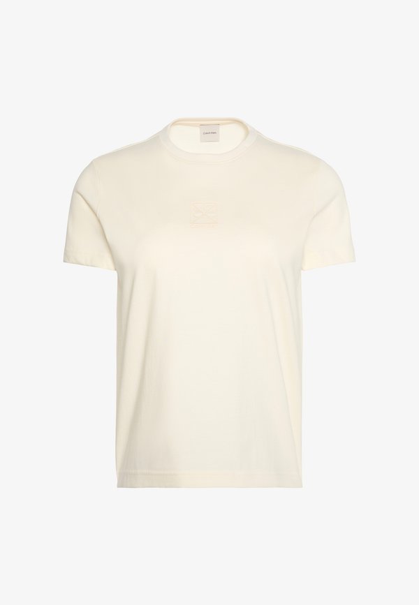 Calvin Klein CREW TEE - Basic T-shirt - tofu