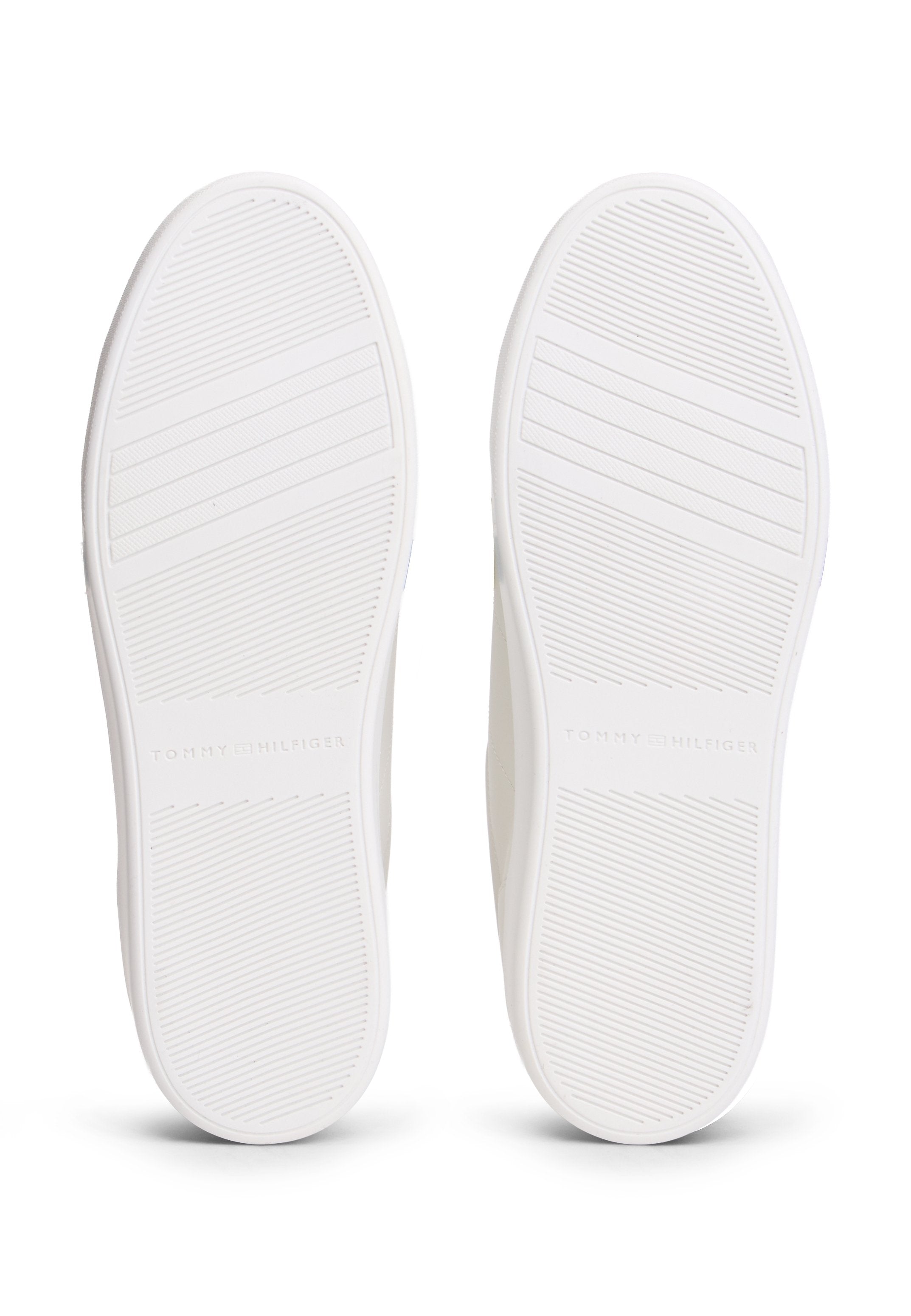 Tommy Hilfiger TH MONOGRAM LEATHER PLATFORM COURT TRAINERS