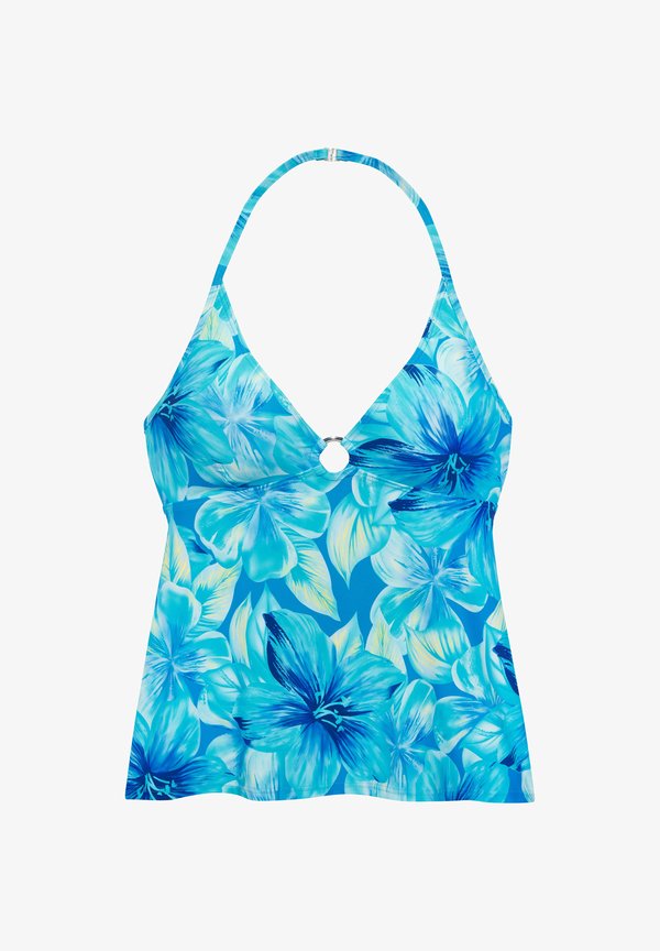 s.Oliver S.OLIVER TANKINI-TOP - Bikini top - türkis bedruckt