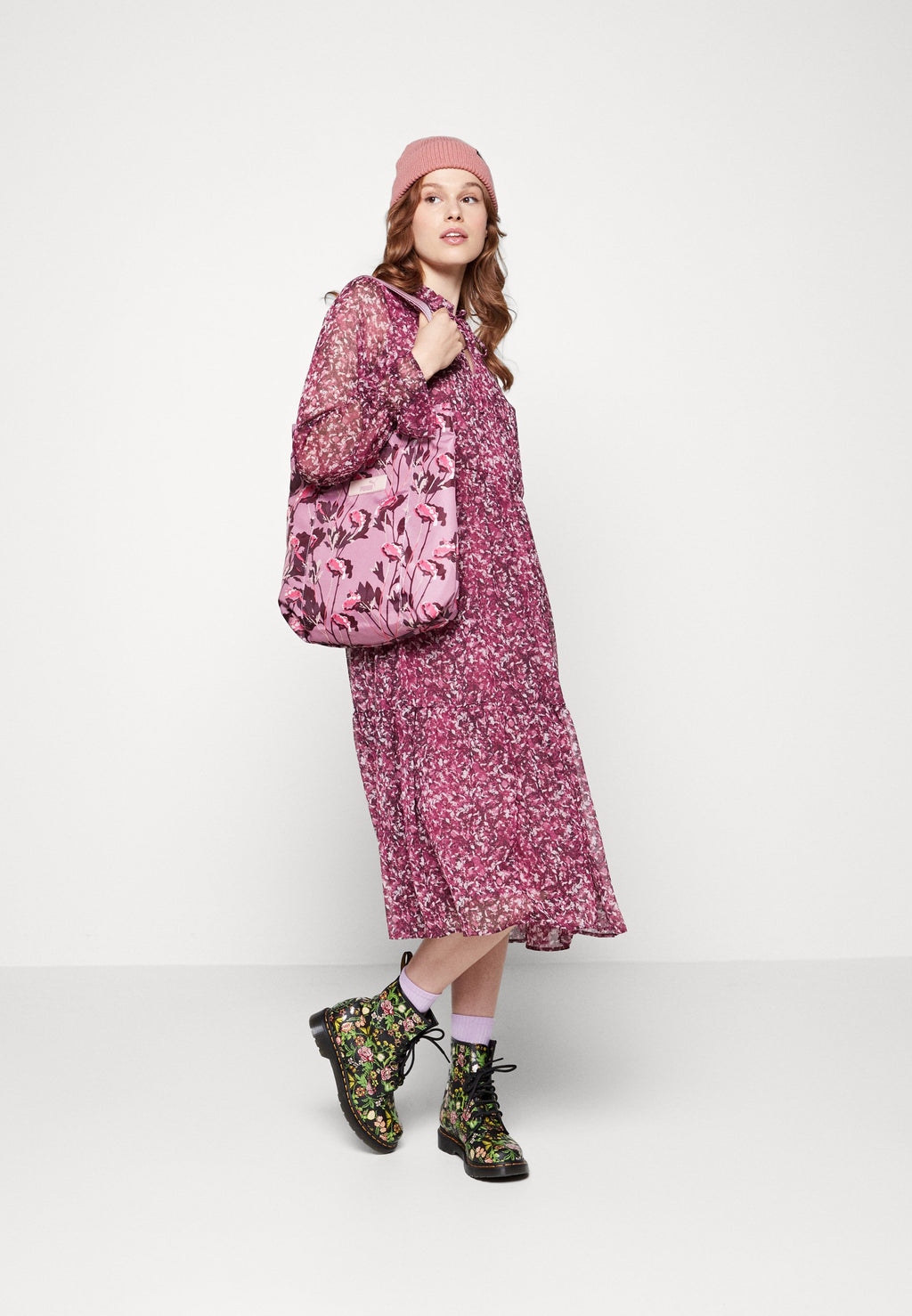 Pieces PCNAVI MIDI DRESS