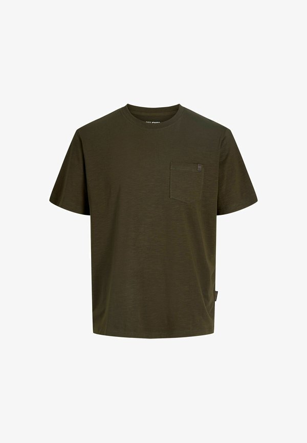 Jack & Jones JJEDOVER SLUB TEE SS NOOS - Basic T-shirt - rosin