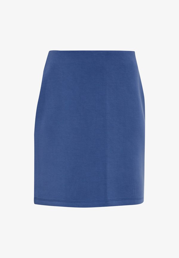 s.Oliver STRETCH - Mini skirt - tiefblau