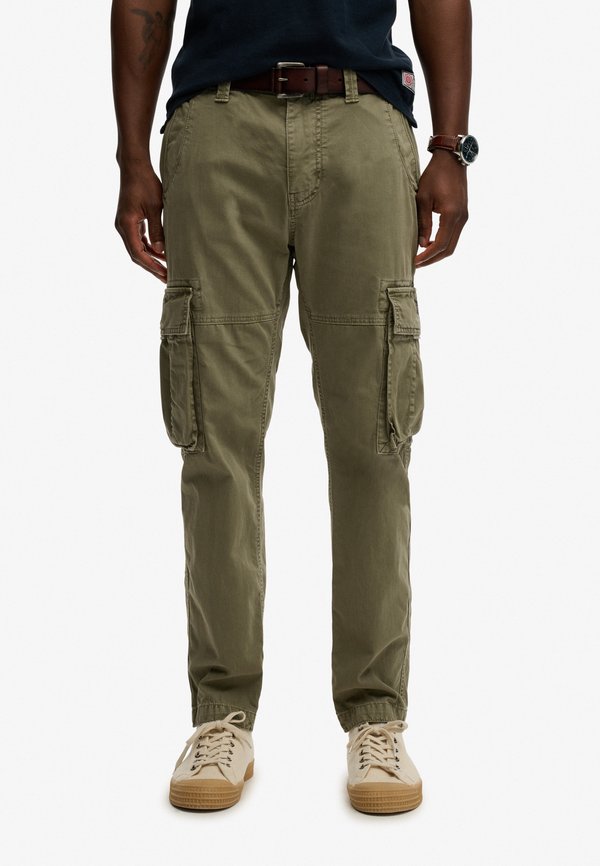 Superdry & Co CORE - Cargo trousers - dusty olive green