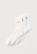 adidas Performance 3 PACK UNISEX - Sports socks - white/lucid orange/lucid red