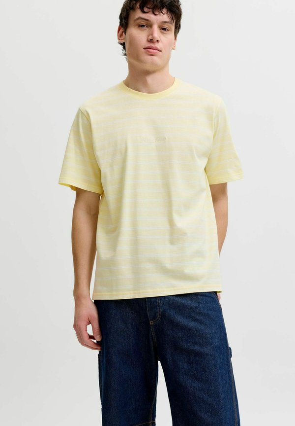 Jack & Jones T- - Print T-shirt - pastel yellow