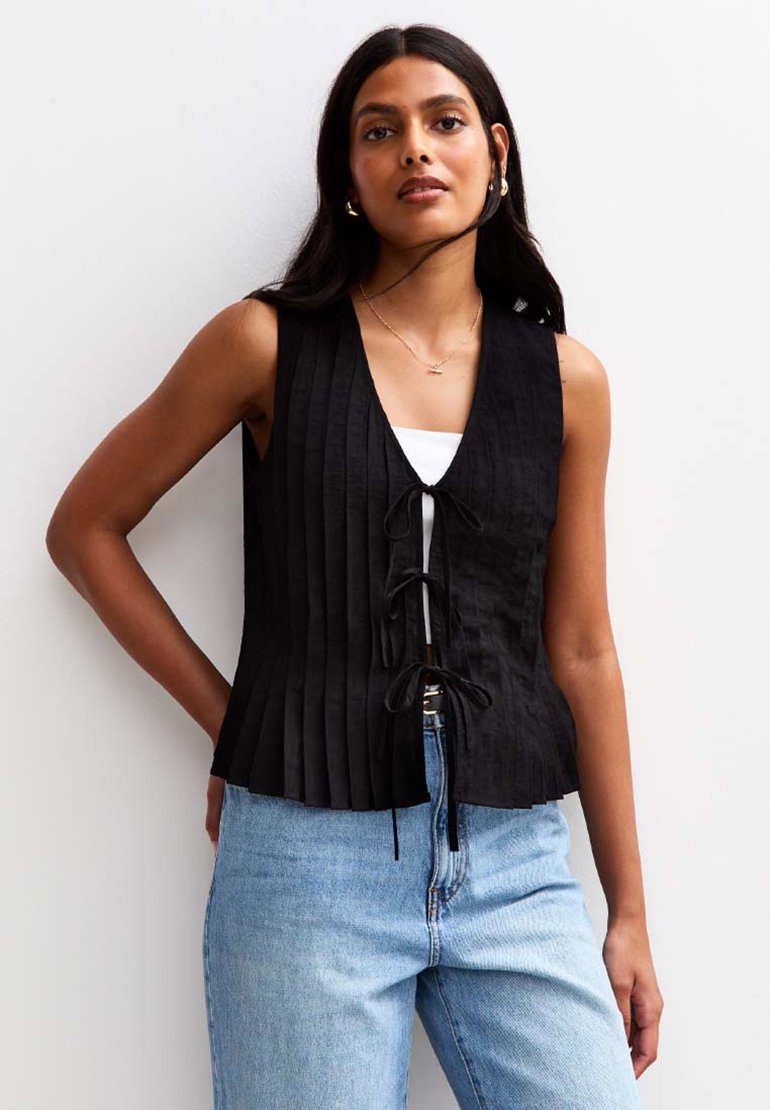 New Look PLEATED TIE FRONT SLEEVELESS