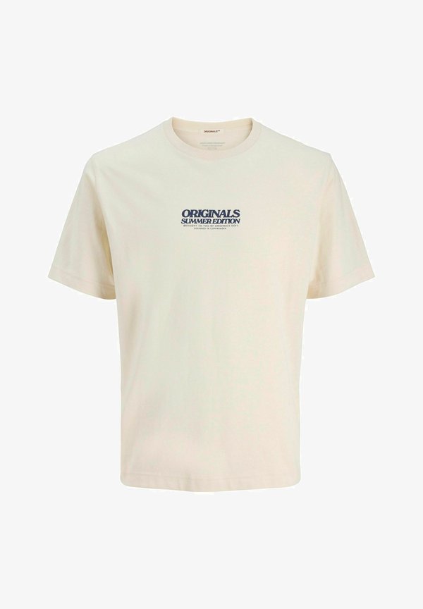 Jack & Jones Printed - Print T-shirt - antique white