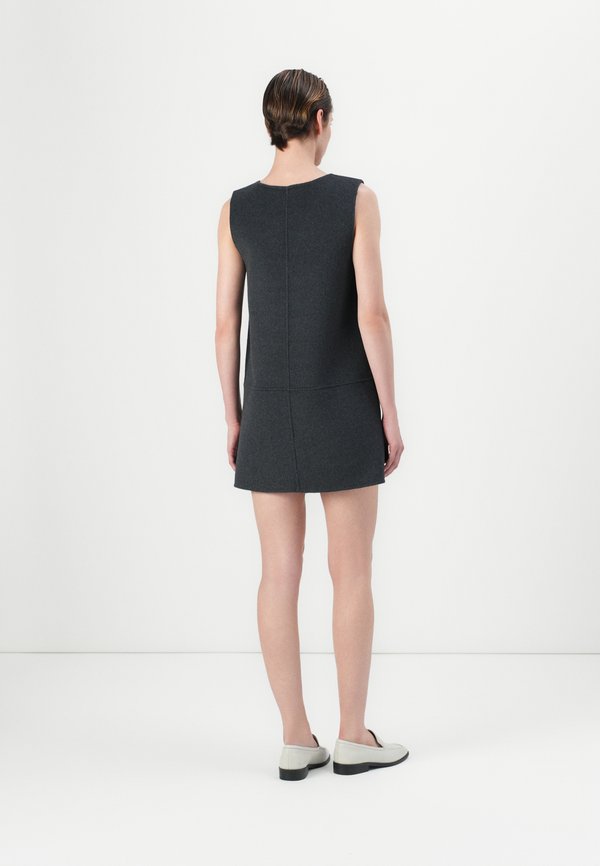 Calvin Klein DOUBLEFACE V NECK MINI SHIFT
