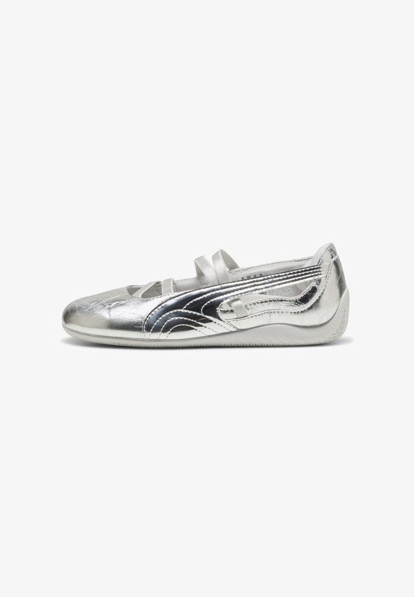 Puma SPEEDCAT BALLET LUSTRE WNS - Ballerina shoes - puma silver-feather gray