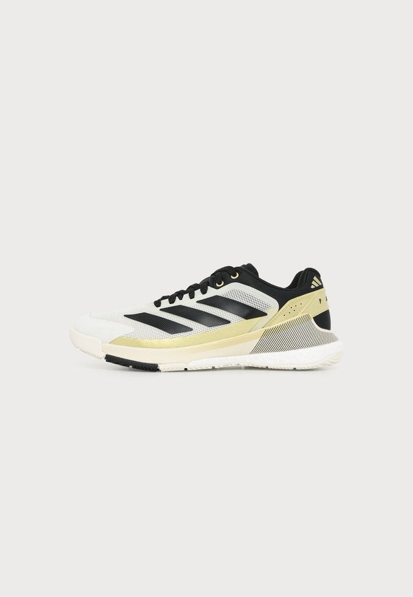 adidas Performance CRAZYQUICK BOOST PADEL - Padel shoes - off white/core black/gold metallic