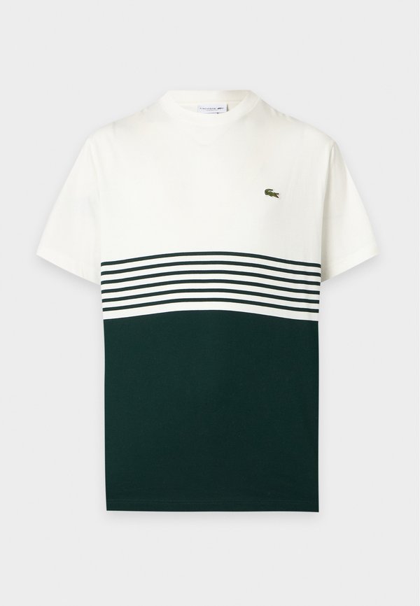 Lacoste Print T-shirt - flour/sinople