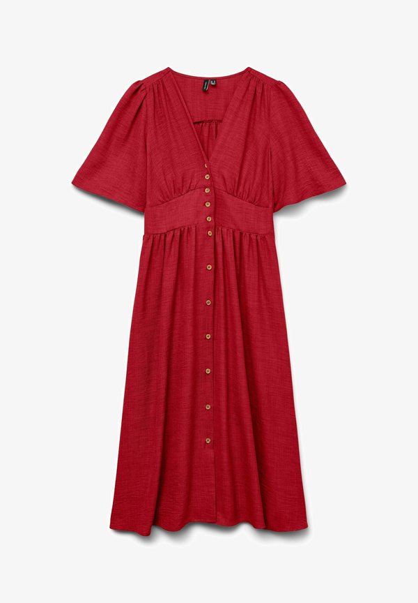 Vero Moda Curve VMCMELANEY Short - Shirt dress - salsa