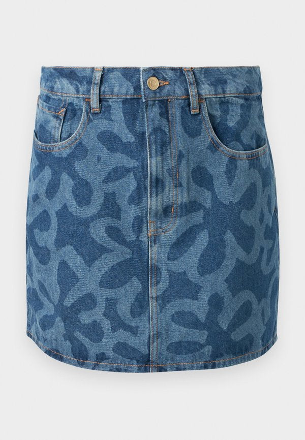 Marimekko MARIDENIM RUUDUT KUKKA SKIRT
