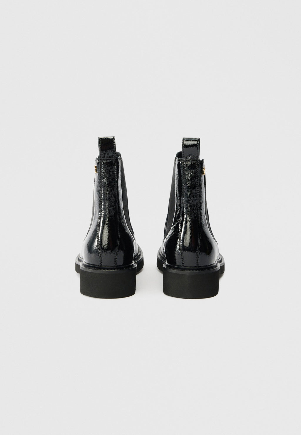 PATENT CRINKLE LEATHER CHELSEA BOOTS Media 3