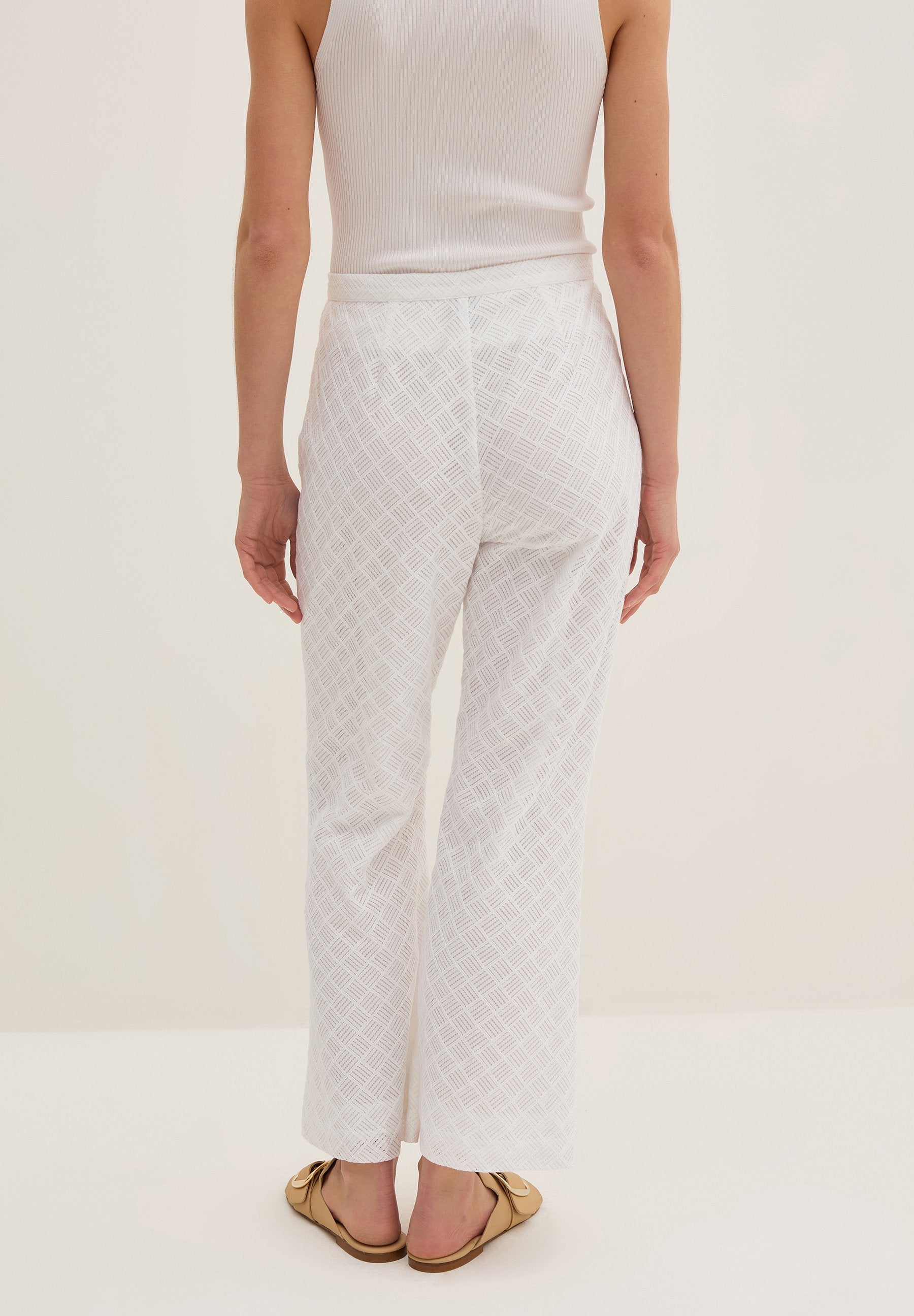 Stefanel FLARE-FIT WITH GEOMETRIC MOTIF