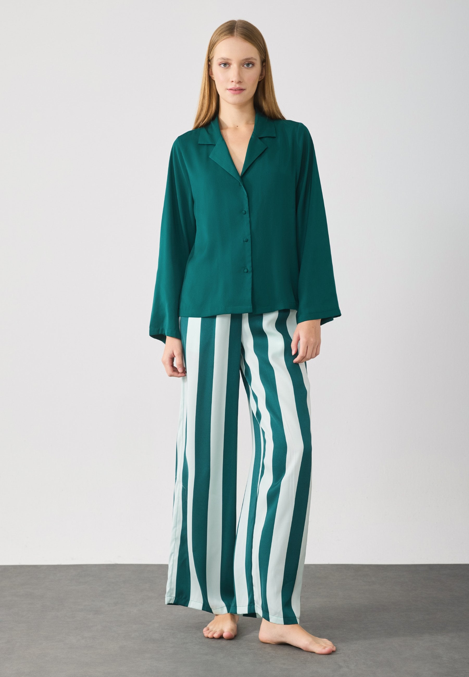 Anna Field CANDY STRIPE WIDE LEG SET