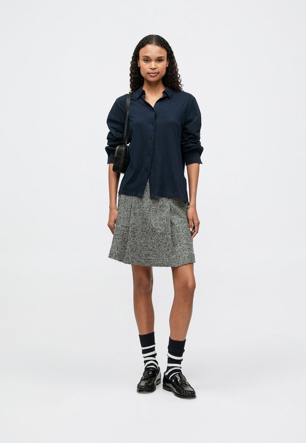 Tommy Hilfiger FESTIVE RELAXED HOUNDSTOOTH WOOL BLEND MINI SKIRT