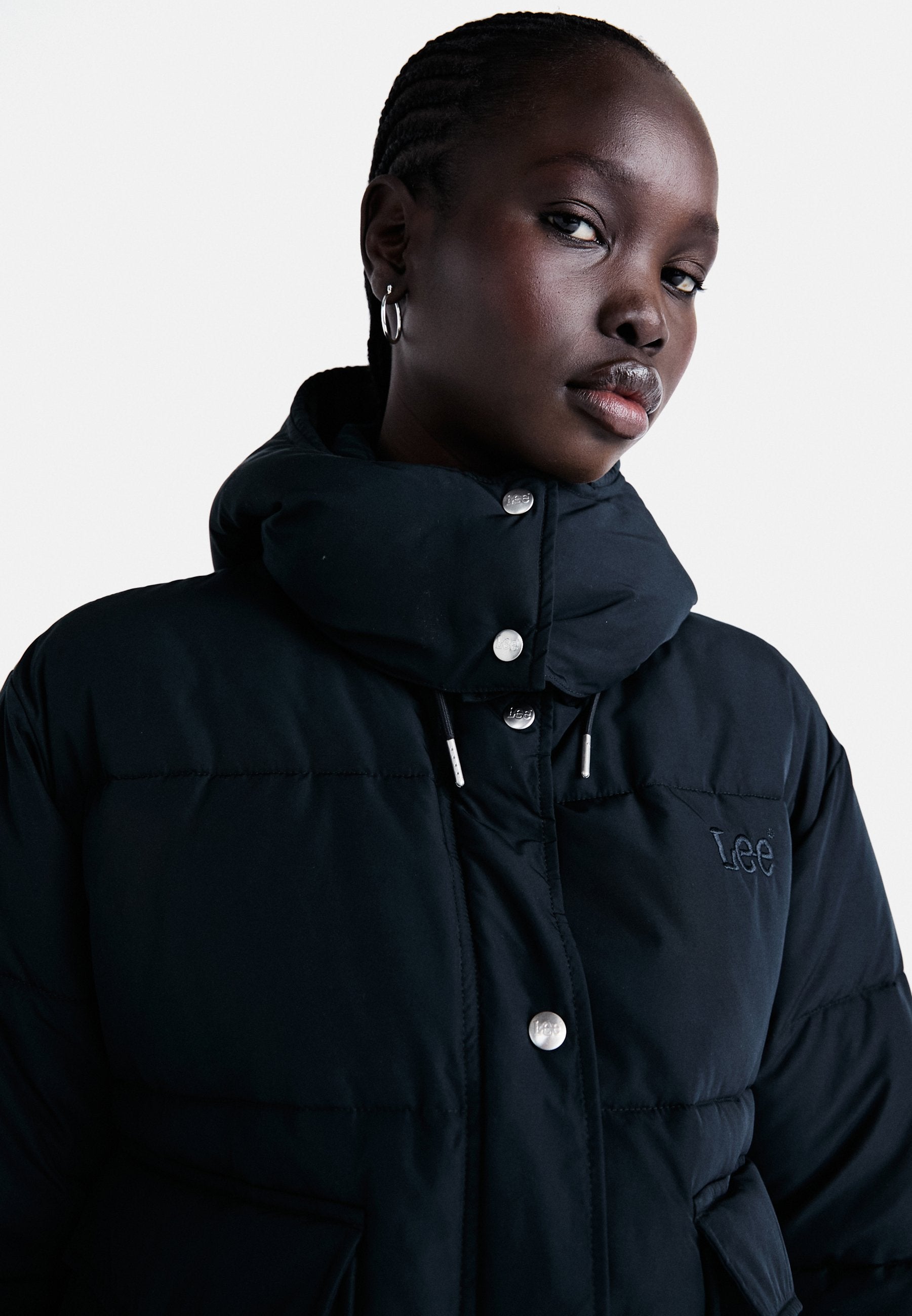 Lee HOODED SHORT PUFFER