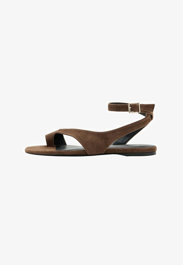 Mango ADULT - T-bar sandals - dark brown