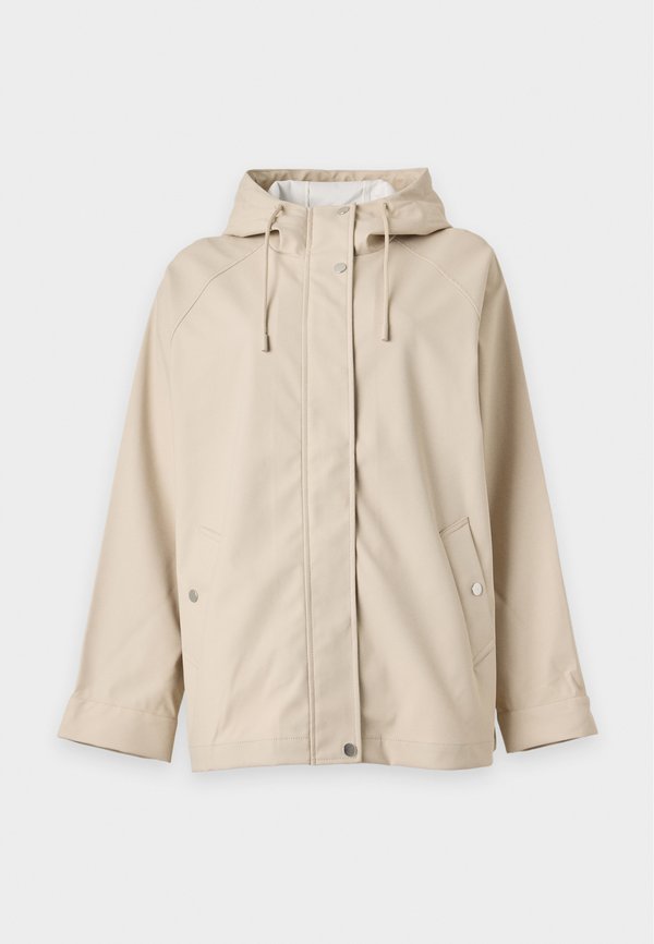 ONLY ONLELISA SHORT RAINCOAT - Waterproof jacket - silver lining