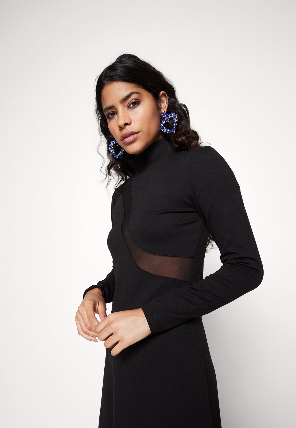 Neon & Nylon ESME SHORT HIGH NECK DRESS