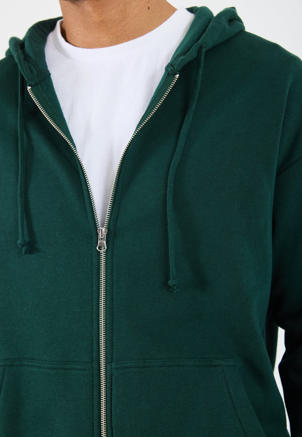 YOURTURN UNISEX RELAXED FIT ZIP-UP HOODIE