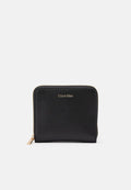 Calvin Klein LOGO MEDIUM ZIP AROUND - Wallet - black/toasted coconut