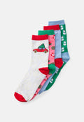 Vero Moda VMELF SOCKS GIFTBOX XMAS 4 PACK - Socks - medium grey melange