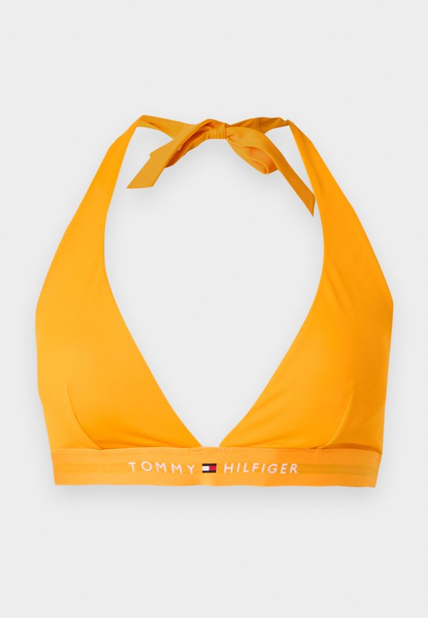 Tommy Hilfiger ORIGINAL HALTER - Bikini top - orange flash