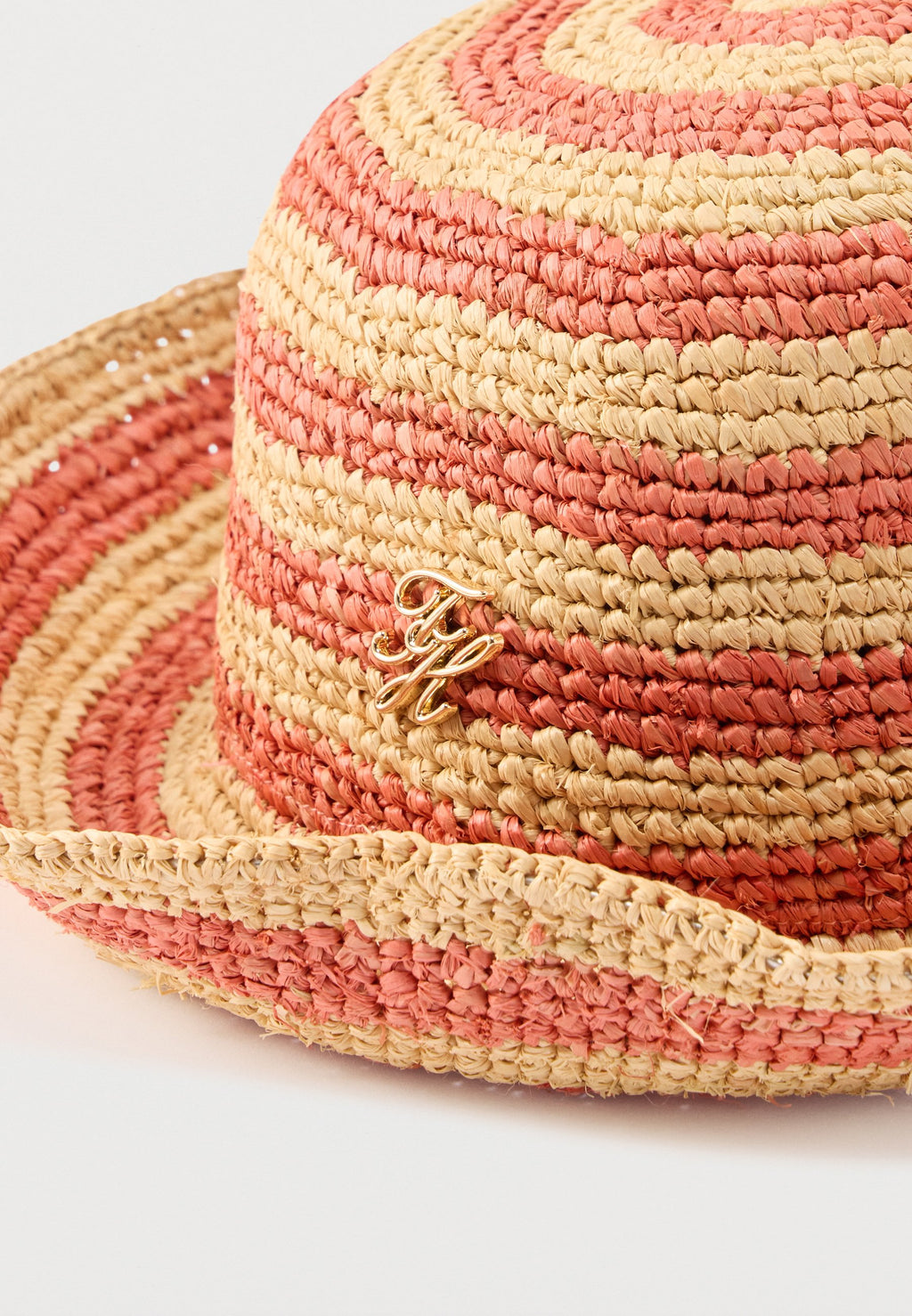 STRIPE RAFFIA BUCKET HAT Media 3