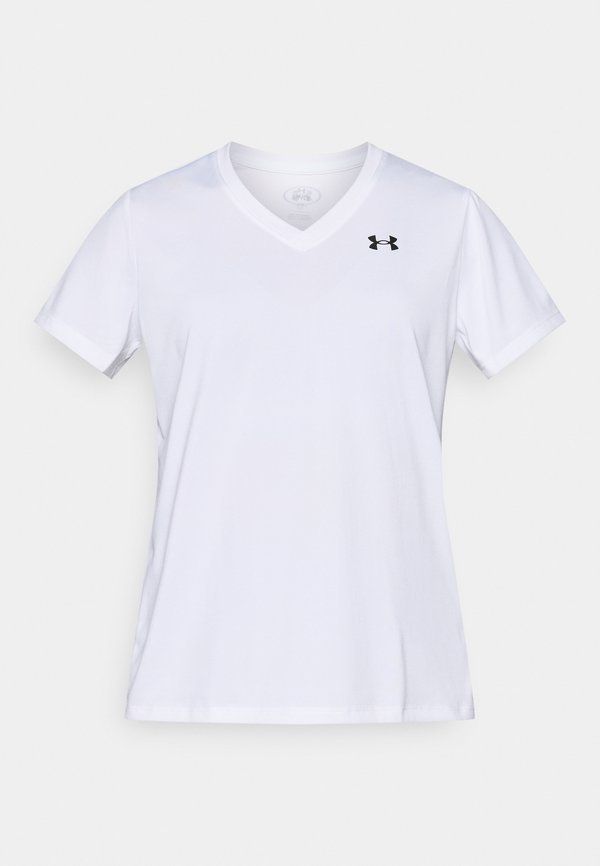 Under Armour TECH - Sports T-shirt - white/black