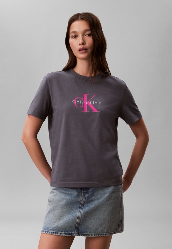 Calvin Klein Jeans HERO CLASSIC MONOLOGO - Print T-shirt - turbulence