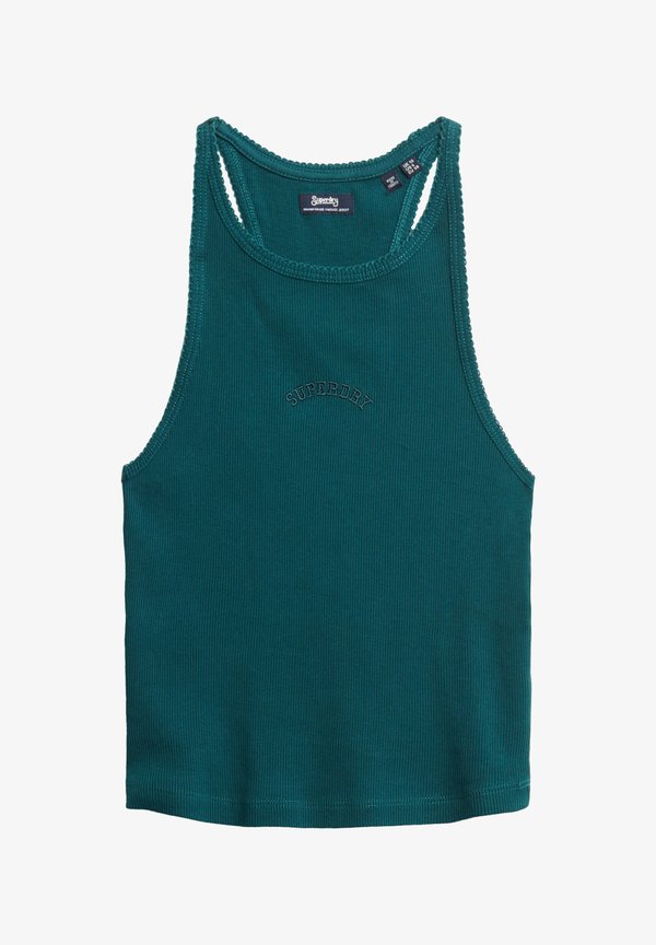 Superdry & Co ESSENTIAL LOGO RACER  - Top - dark pine green