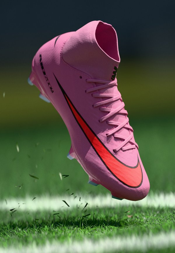 Nike Performance ZM 10 ACADEMY FG/MG - Football boots artificial grass - magic flamingo/black/total crimson