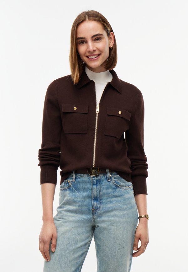 Tommy Hilfiger CO FULL NEEDLE  - Cardigan - chocolate
