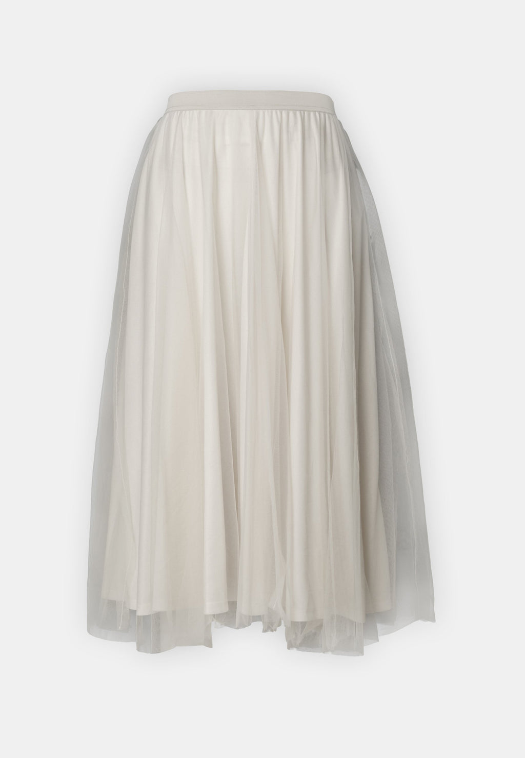 VILA VITYL PLAIN MIDI SKIRT