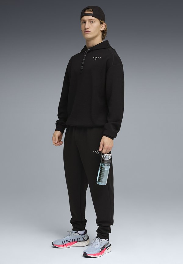 Puma M PUMA X HYROX CLOUDSPUN HOODIE - Hoodie - black