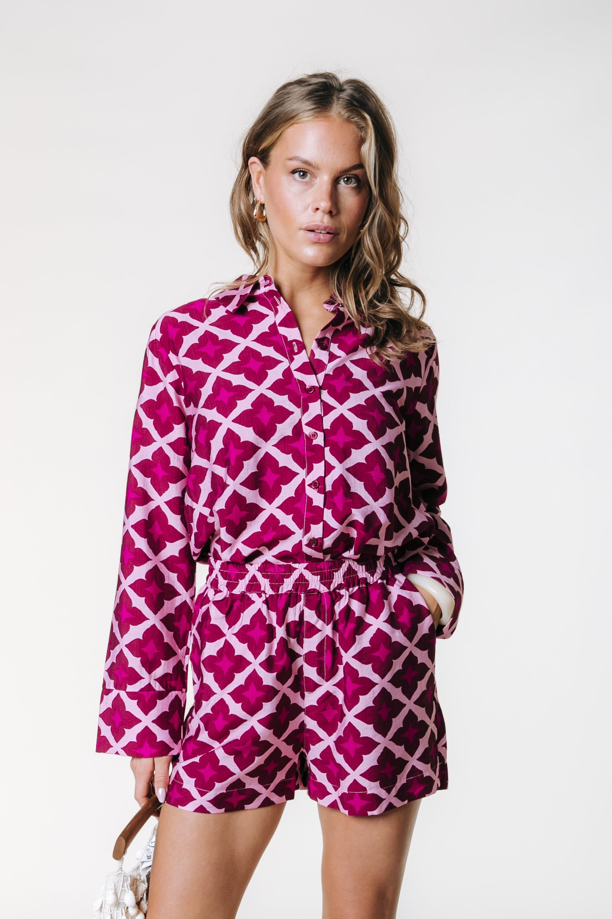 Colourful Rebel TIA GEO KIMONO SLEEVE