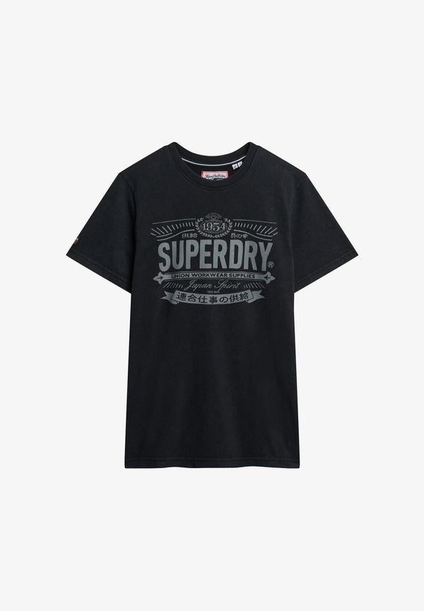Superdry & Co HERITAGE BRAND  - Print T-shirt - black