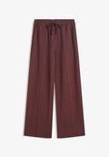 Bershka WIDE-LEG  - Tracksuit bottoms - dark red